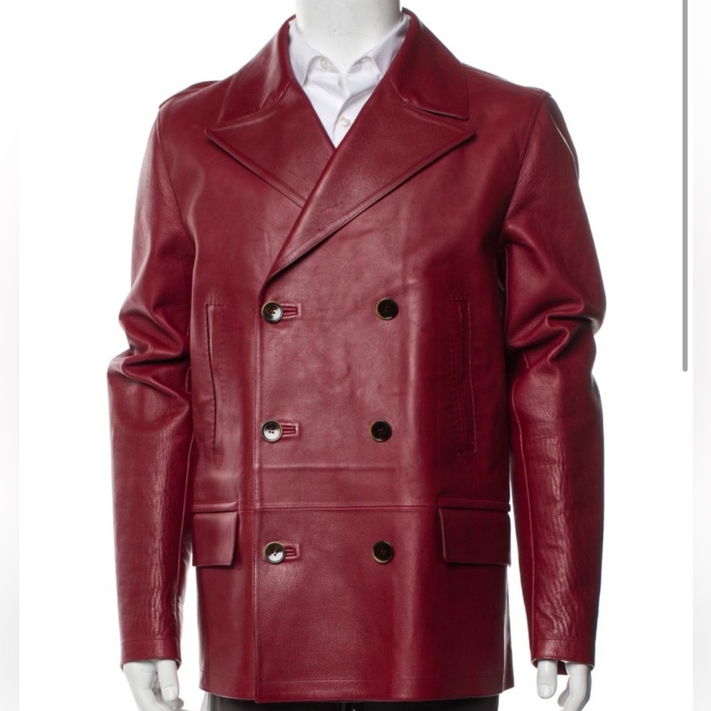 Dolce & Gabbana Double Breasted Leather Coat
New Never Worn.